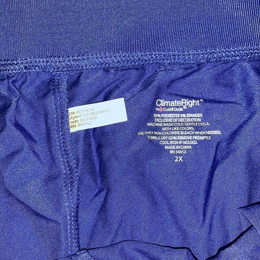 NWT Climate Right by Cuddl Duds Scrub Pants - Picture 6 of 8